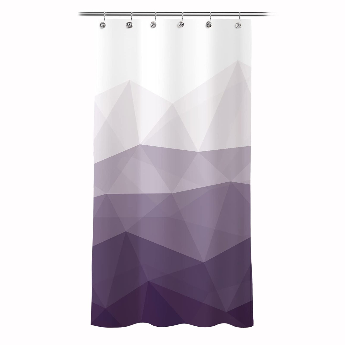 Sunlit Designer Popular Shower Curtain, Ombre Blue Fabric Contemporary Shower Curtains for Bathroom Décor