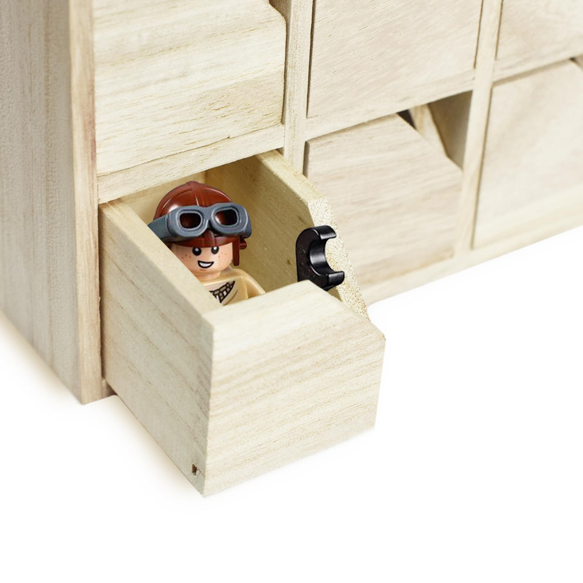 Sunlit Christmas Wooden Advent Calendar with Drawers, Unfinished Wooden, Chalet Shaped Countdown Calendar Ready to Decorate and Personalize | Craft Storage Box | DIY Guru and Crafters