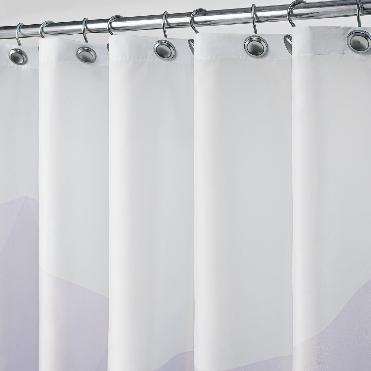 Sunlit Designer Popular Shower Curtain, Ombre Blue Fabric Contemporary Shower Curtains for Bathroom Décor