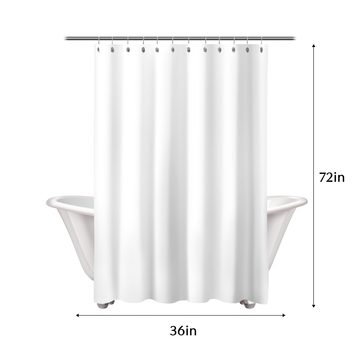 Sunlit Designer Popular Shower Curtain, Ombre Blue Fabric Contemporary Shower Curtains for Bathroom Décor