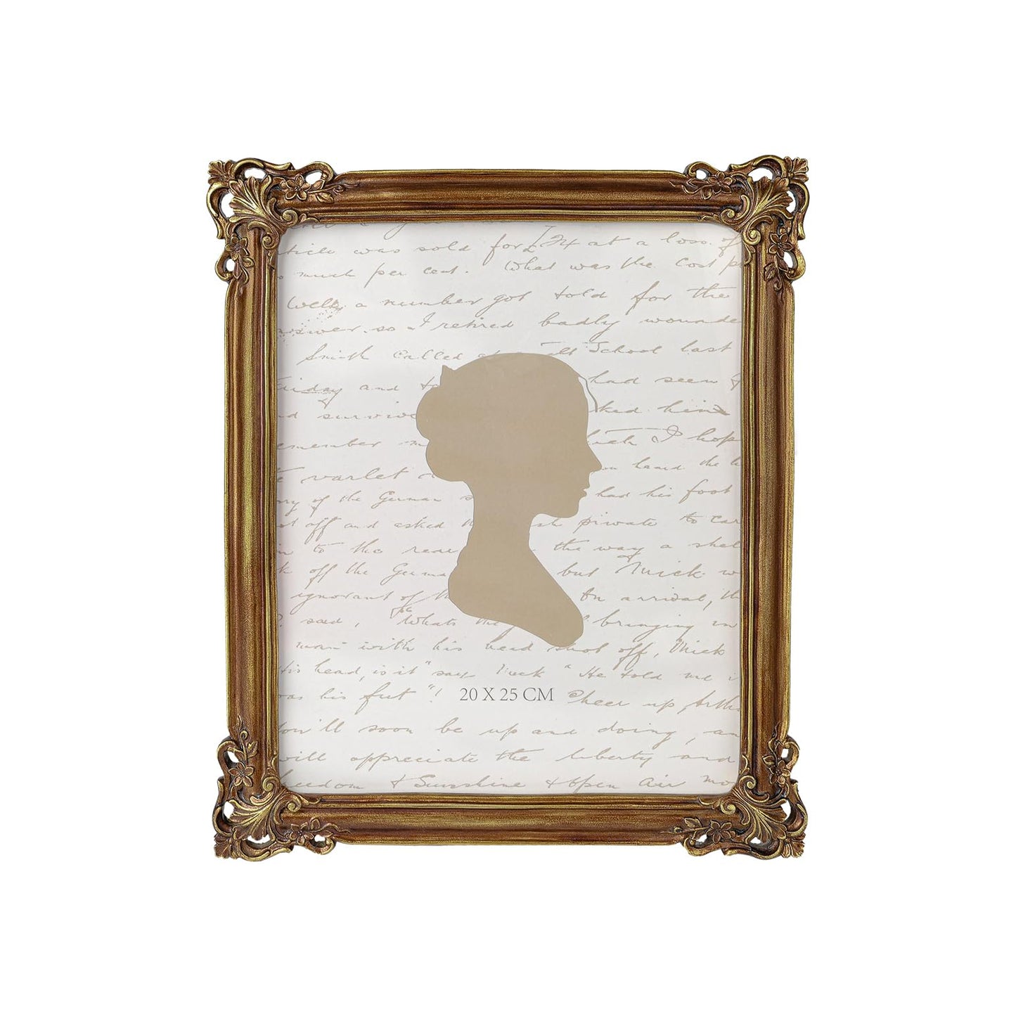 Sunlit Vintage Picture Frame 4x6 Inch, Luxury Antique Photo Frames with Glass Front, Photo Display, Tabletop Wall Hanging, Gift Ideas