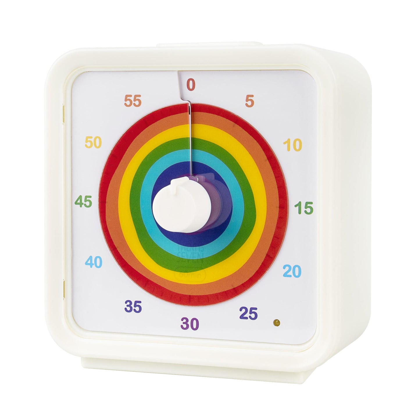 TWENTY5 SEVEN Countdown Timer, 60 Minute 1 Hour Silent Visual Timer, Magnetic Classroom Teaching Tool Office Meeting, Countdown Clock for Kids Time Management, Rainbow
