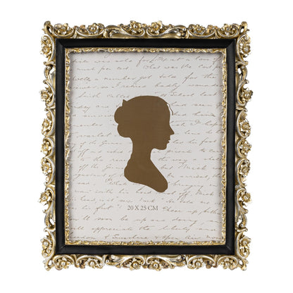 Sunlit Vintage Picture Frame 5x7 Inch, Luxury Antique Photo Frames with Glass Front, Photo Display, Tabletop Wall Hanging, Gift Ideas, Gold and Brown