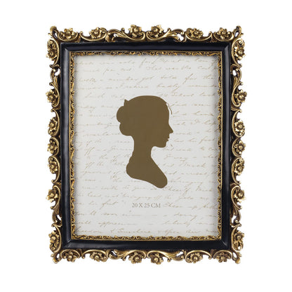 Sunlit Vintage Picture Frame 5x7 Inch, Luxury Antique Photo Frames with Glass Front, Photo Display, Tabletop Wall Hanging, Gift Ideas, Gold and Brown