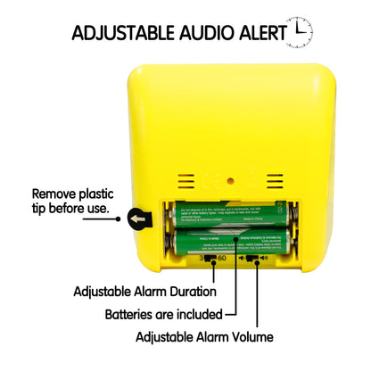 Visual Timer with Protective Case, 60-Minute Countdown Timer for Kids Autism ADHD Classroom Home Office, Countdown Clock for Teaching Work Meeting Time Management, Navy Blue/Colorful