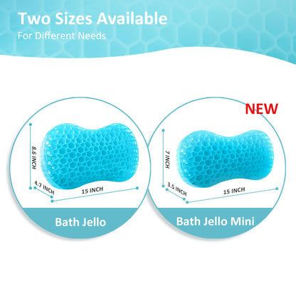 Bath Jello Gel Bath Pillow – Ergonomic Lumbar Support for Bathtub Comfort