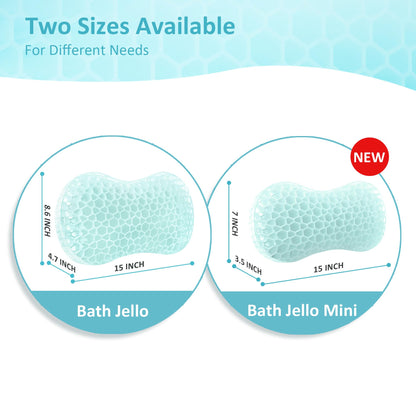 Bath Jello Gel Bath Pillow – Ergonomic Lumbar Support for Bathtub Comfort