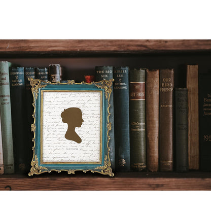 Sunlit Vintage Picture Frame 4x4 Inch, Luxury Antique Square Photo Frames with Glass Front, Photo Display, Tabletop Wall Hanging, Gift Ideas, Bronze Gold
