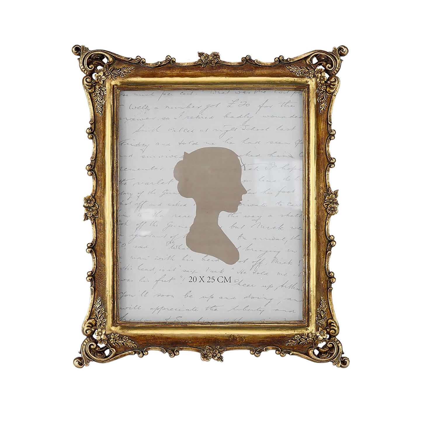 Sunlit Vintage Picture Frame 4x4 Inch, Luxury Antique Square Photo Frames with Glass Front, Photo Display, Tabletop Wall Hanging, Gift Ideas, Bronze Gold