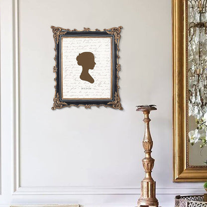 Sunlit Vintage Picture Frame 4x4 Inch, Luxury Antique Square Photo Frames with Glass Front, Photo Display, Tabletop Wall Hanging, Gift Ideas, Bronze Gold