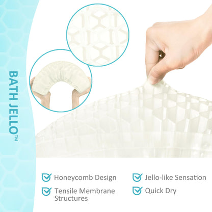 Bath Jello Gel Bath Pillow – Ergonomic Lumbar Support for Bathtub Comfort