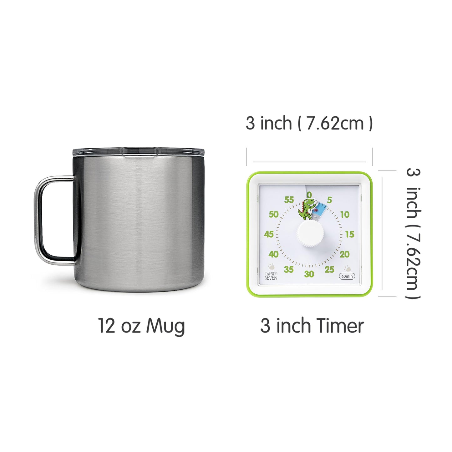 Visual Timer with Protective Case, 60-Minute Countdown Timer for Kids Autism ADHD Classroom Home Office, Countdown Clock for Teaching Work Meeting Time Management, Navy Blue/Colorful