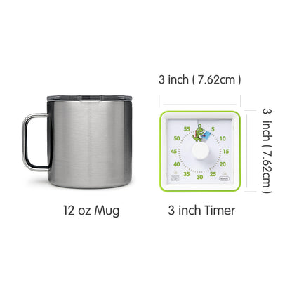 Visual Timer with Protective Case, 60-Minute Countdown Timer for Kids Autism ADHD Classroom Home Office, Countdown Clock for Teaching Work Meeting, Pomodoro Timer for Time Management Education, Purple
