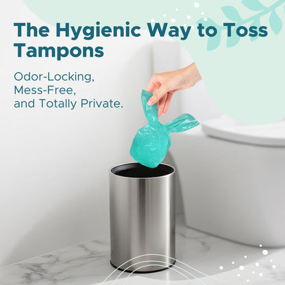 Sunlit The Sani-Petal Feminine Sanitary Disposal Bags, Hygienic Odor-Reducing and Discreet Solution for Tampons Pads Liners and More - 5 Pack, 100 Count