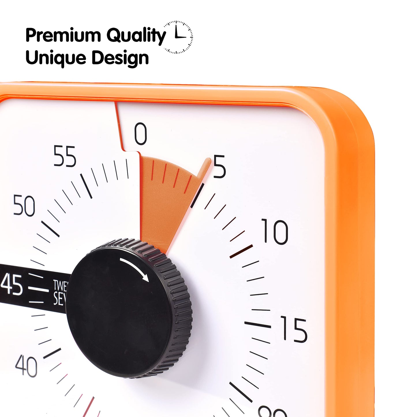 Visual Timer 7.5 inch, 60-Minute Countdown Timer for Kids Classroom Teaching Tool Office Meeting, Mechanical Countdown Clock for Exam Time Management Magnetic Kitchen Timer, Purple