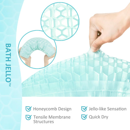Bath Jello Gel Bath Pillow – Ergonomic Lumbar Support for Bathtub Comfort