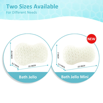 Bath Jello Gel Bath Pillow – Ergonomic Lumbar Support for Bathtub Comfort