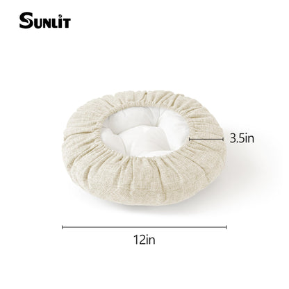 Sunlit Bar Stool Covers - Set of 2 Rectangle Bar Stool Seat Covers, Soft and Cushioned Bar Chair Covers, Easy to Install and Wash, Cover Only, Gray