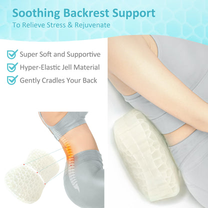 Bath Jello Gel Bath Pillow – Ergonomic Lumbar Support for Bathtub Comfort