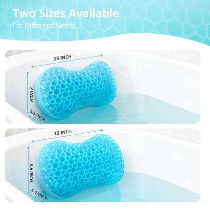 Bath Jello Gel Bath Pillow – Ergonomic Lumbar Support for Bathtub Comfort