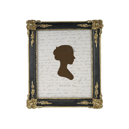 Sunlit Vintage Picture Frame 8x10 Inch, Luxury Antique Photo Frames with Glass Front, Photo Display, Tabletop Wall Hanging, Gift Ideas, Dark Gold
