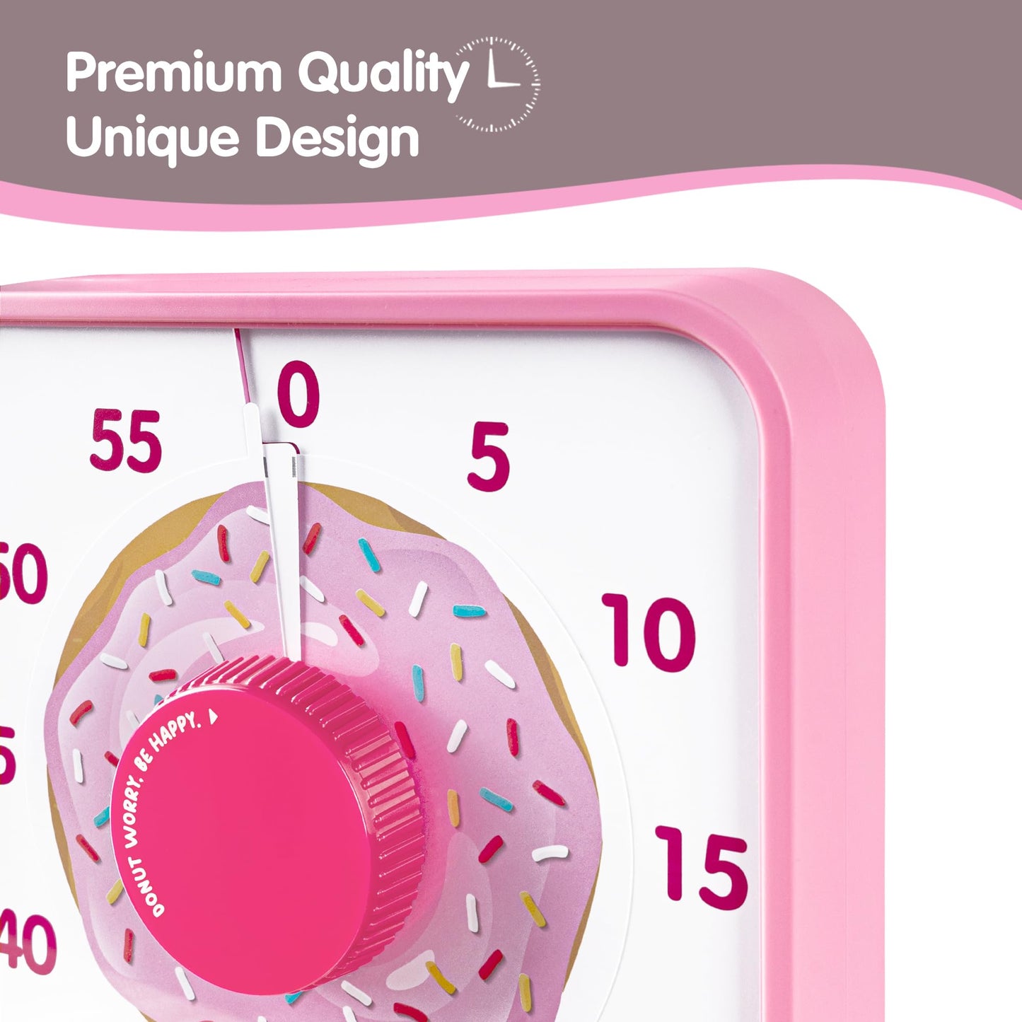 TWENTY5 SEVEN Countdown Timer 7.5 inch; 60 Minute 1 Hour Visual Timer – Classroom Teaching Tool Office Meeting, Mechanical Countdown Clock for Kids Exam Time Management Magnetic, Colorful