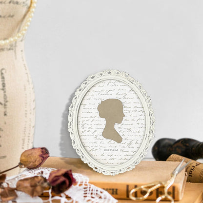 Sunlit Vintage Picture Frame 4x6 Inch, Oval Antique Photo Frames with Glass Front, Luxury Photo Display, Tabletop Wall Hanging, Gift Ideas, Golden Brown