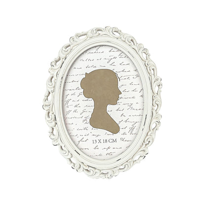 Sunlit Vintage Picture Frame 4x6 Inch, Oval Antique Photo Frames with Glass Front, Luxury Photo Display, Tabletop Wall Hanging, Gift Ideas, Golden Brown