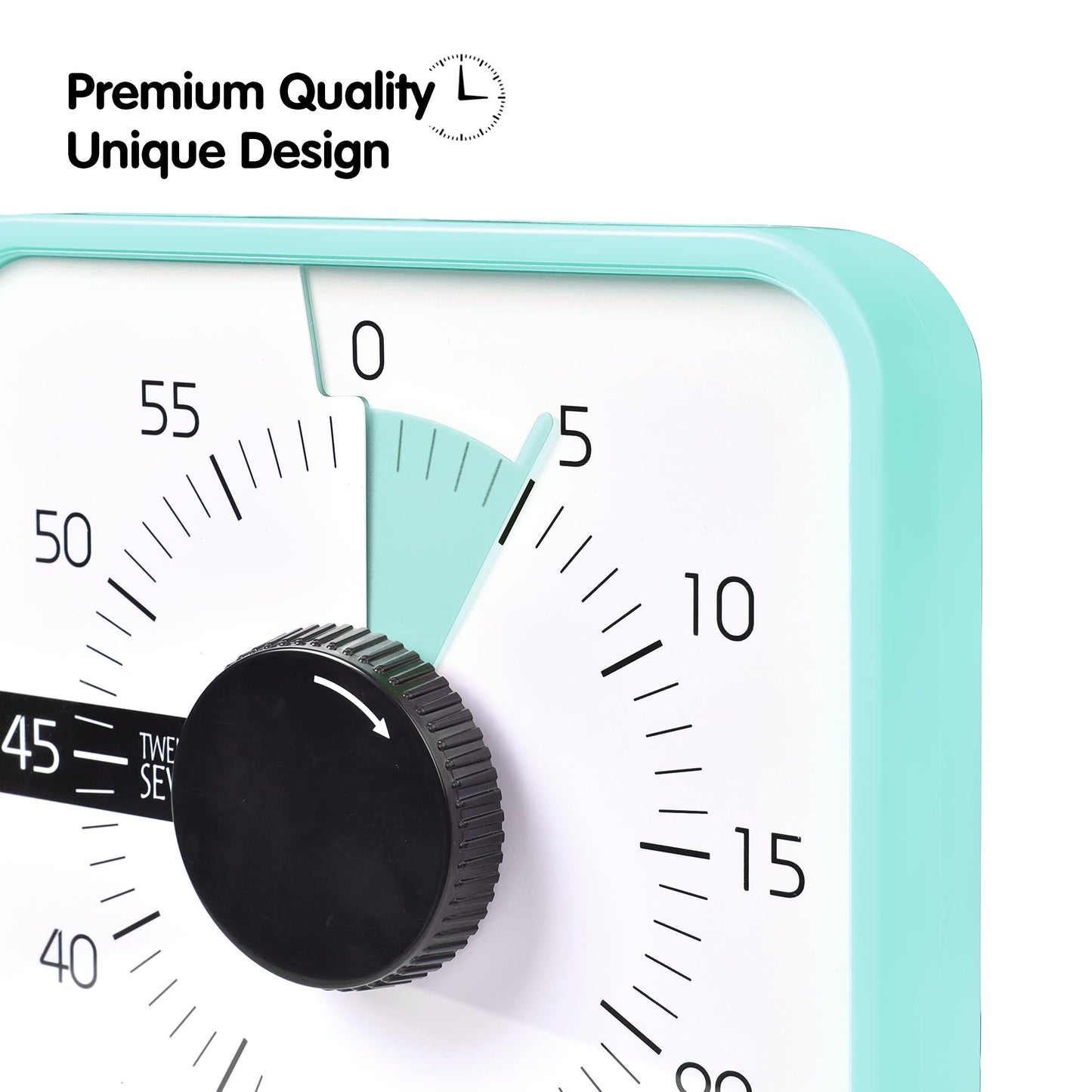 TWENTY5 SEVEN Countdown Timer 7.5 inch; 60 Minute 1 Hour Visual Timer – Classroom Teaching Tool Office Meeting, Mechanical Countdown Clock for Kids Exam Time Management Magnetic, Colorful