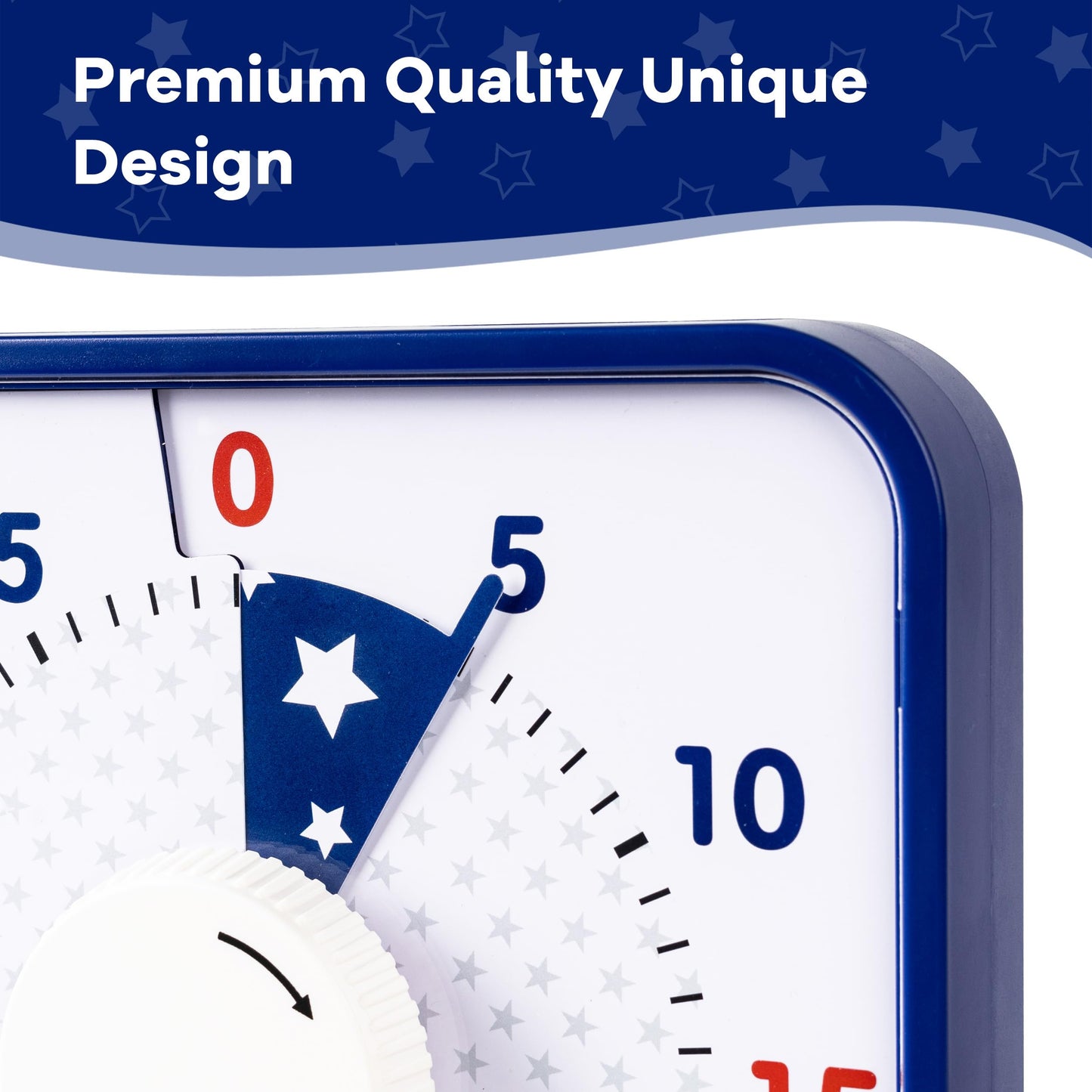 TWENTY5 SEVEN Countdown Timer 7.5 inch; 60 Minute 1 Hour Visual Timer – Classroom Teaching Tool Office Meeting, Mechanical Countdown Clock for Kids Exam Time Management Magnetic, Colorful