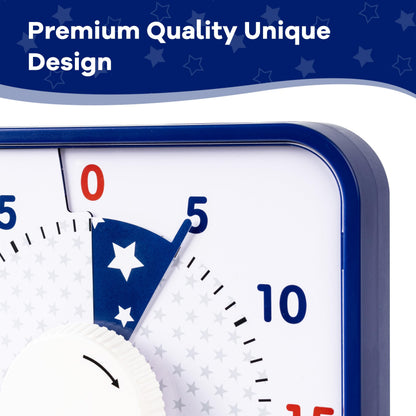 TWENTY5 SEVEN Countdown Timer 7.5 inch; 60 Minute 1 Hour Visual Timer – Classroom Teaching Tool Office Meeting, Mechanical Countdown Clock for Kids Exam Time Management Magnetic, Colorful