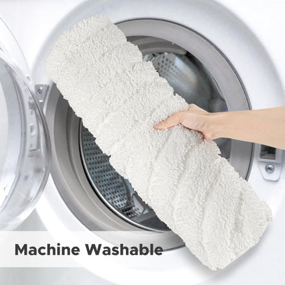 Sunlit 24"x60" Boho Decorative Textured Bathroom Rugs Runner, Mid Century Modern Extra Long Non-Slip Absorbent Soft Bath Mat, Organic Modern Floor Mat Bath Runner Dry Fast Machine Washable, Gray