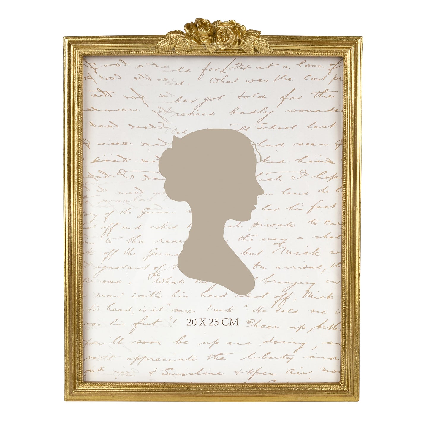 Sunlit Vintage Picture Frame 5x7 Inch, Luxury Antique Photo Frames with Glass Front, Luxury Photo Display, Tabletop Wall Hanging, Gift Ideas, Golden Rose