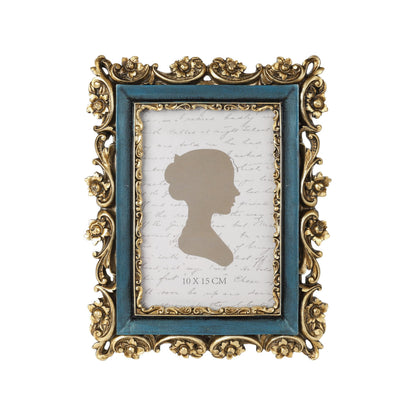Sunlit Vintage Picture Frame 5x7 Inch, Luxury Antique Photo Frames with Glass Front, Photo Display, Tabletop Wall Hanging, Gift Ideas, Gold and Brown