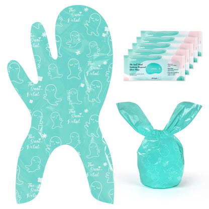 Sunlit The Sani-Petal Feminine Sanitary Disposal Bags, Hygienic Odor-Reducing and Discreet Solution for Tampons Pads Liners and More - 5 Pack, 100 Count