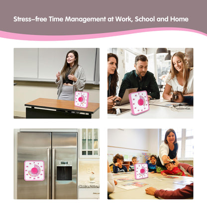 TWENTY5 SEVEN Countdown Timer 7.5 inch; 60 Minute 1 Hour Visual Timer – Classroom Teaching Tool Office Meeting, Mechanical Countdown Clock for Kids Exam Time Management Magnetic, Colorful