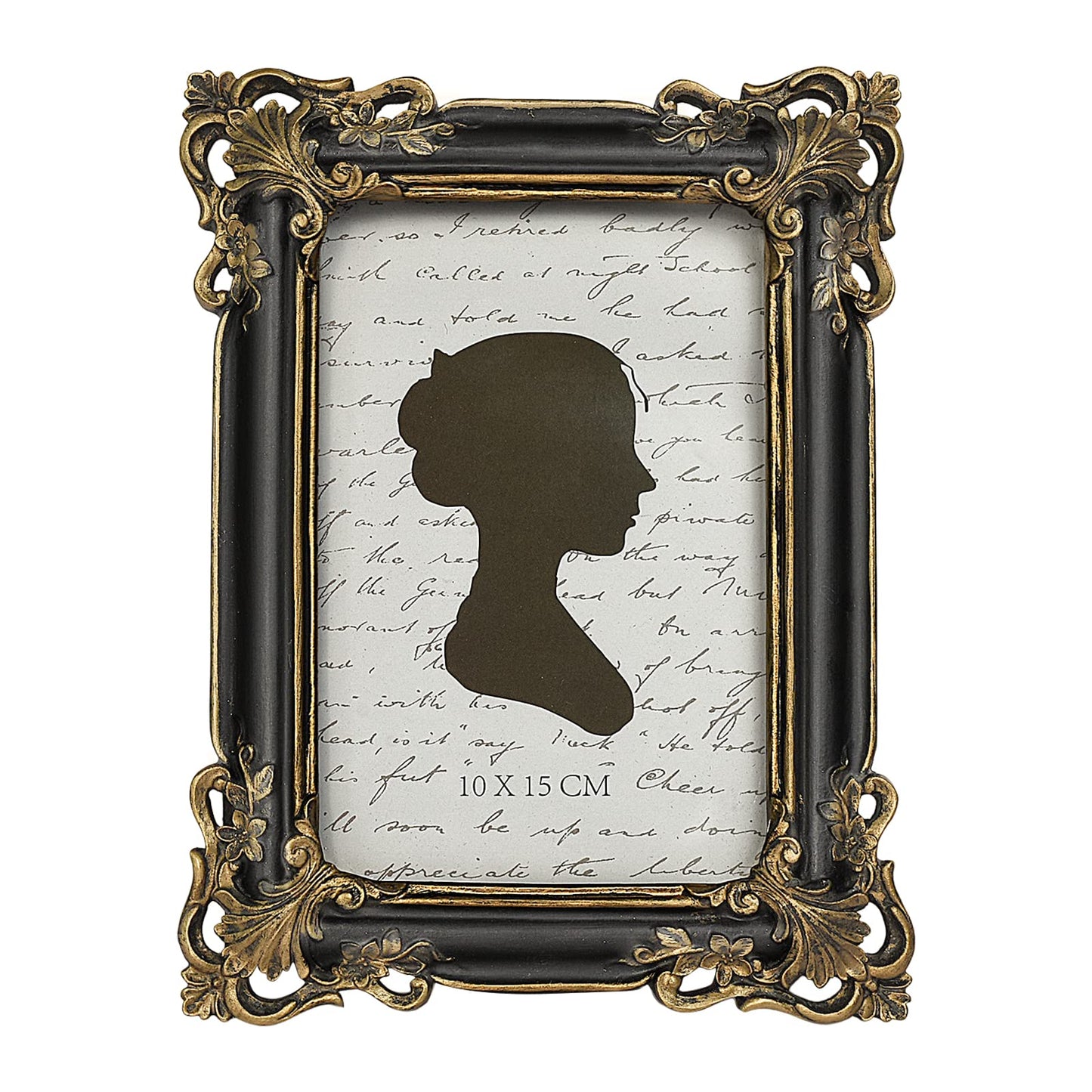 Sunlit Vintage Picture Frame 4x6 Inch, Luxury Antique Photo Frames with Glass Front, Photo Display, Tabletop Wall Hanging, Gift Ideas