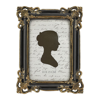 Sunlit Vintage Picture Frame 4x6 Inch, Luxury Antique Photo Frames with Glass Front, Photo Display, Tabletop Wall Hanging, Gift Ideas