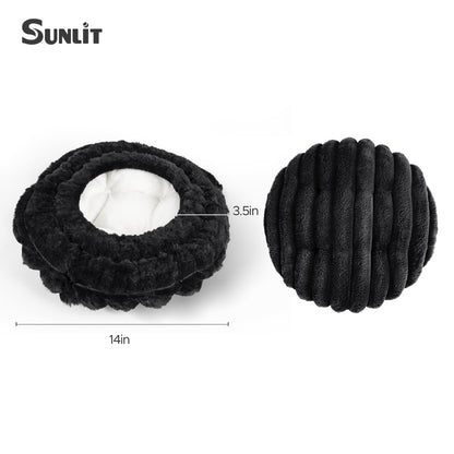 Sunlit Bar Stool Covers - Set of 2 Rectangle Bar Stool Seat Covers, Soft and Cushioned Bar Chair Covers, Easy to Install and Wash, Cover Only, Gray