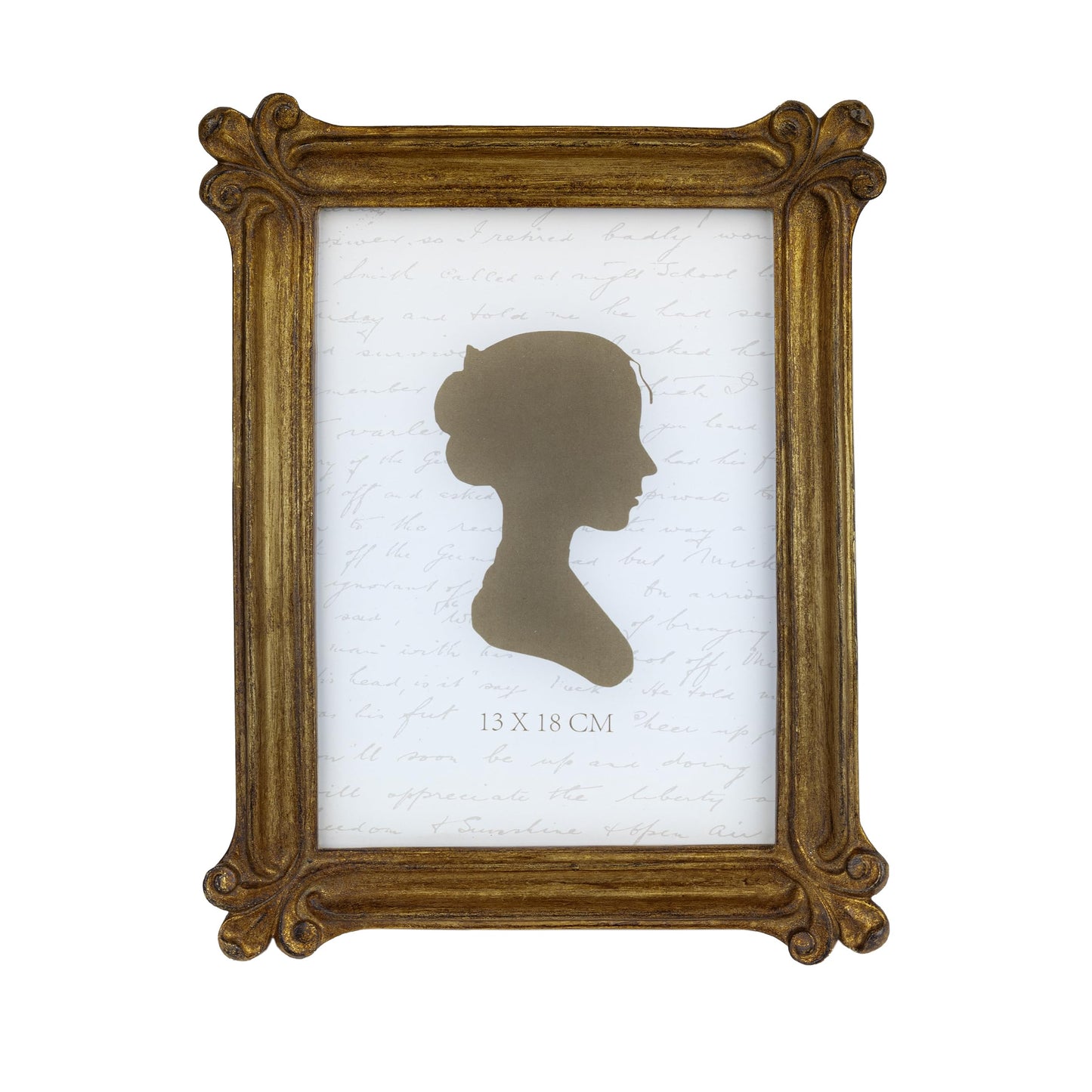 Sunlit Small Vintage Picture Frame 2.5x3.5 Inch, Antique Mini Photo Frames with Glass Front, Luxury Wallet Size Picture Frames, Photo Display Tabletop Wall Hanging Gift Ideas, Slivery Light Gold