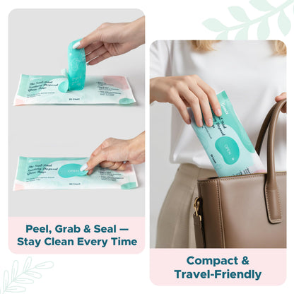 Sunlit No-Touch Feminine Hygiene Disposal Bags, Hygienic Odor-Reducing and Discreet Solution for Tampons Pads Liners and More, Size L - 20 Count