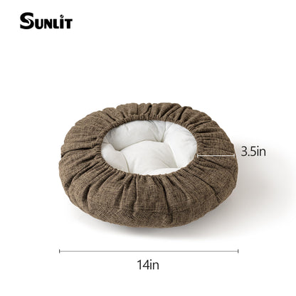 Sunlit Bar Stool Covers - Set of 2 Rectangle Bar Stool Seat Covers, Soft and Cushioned Bar Chair Covers, Easy to Install and Wash, Cover Only, Gray