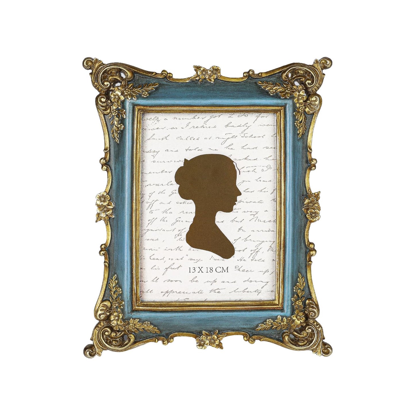 Sunlit Vintage Picture Frame 4x4 Inch, Luxury Antique Square Photo Frames with Glass Front, Photo Display, Tabletop Wall Hanging, Gift Ideas, Bronze Gold
