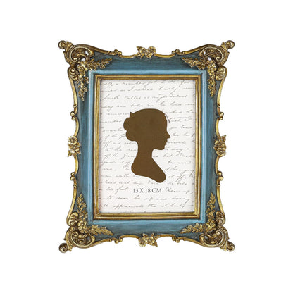 Sunlit Vintage Picture Frame 4x4 Inch, Luxury Antique Square Photo Frames with Glass Front, Photo Display, Tabletop Wall Hanging, Gift Ideas, Bronze Gold