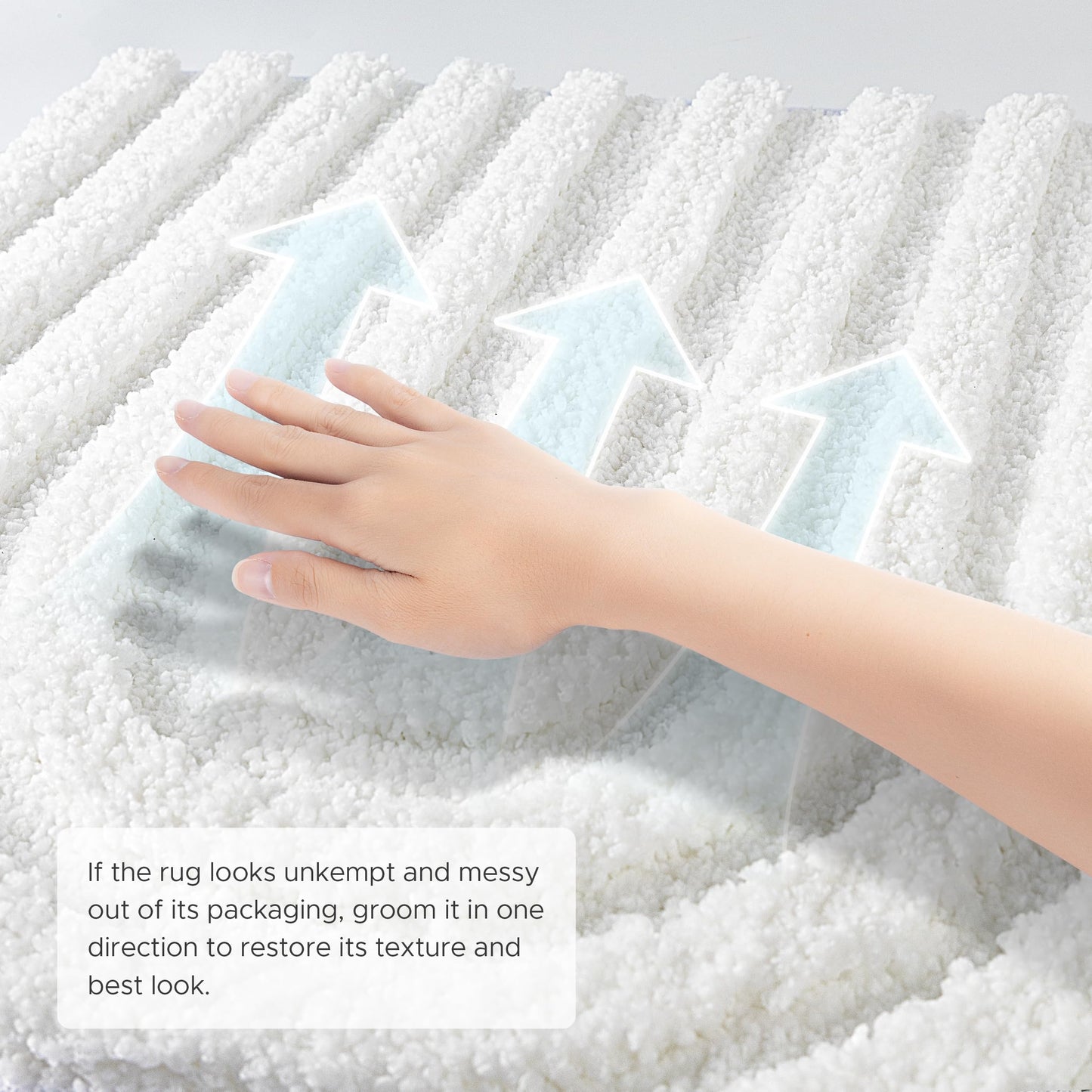 Sunlit 24"x60" Boho Decorative Textured Bathroom Rugs Runner, Mid Century Modern Extra Long Non-Slip Absorbent Soft Bath Mat, Organic Modern Floor Mat Bath Runner Dry Fast Machine Washable, Gray