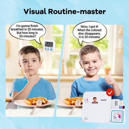 TWENTY5 SEVEN Visual Schedule for Kids, Autism Sensory Products for Classroom Home, Autism Learning Material Set for Autistic Children, Visual Sensory Toys for Boys and Girls, Pastel Rainbow