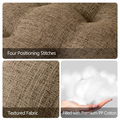 Sunlit Bar Stool Covers - Set of 2 Round Bar Stool Seat Covers, Soft and Cushioned Bar Chair Covers, Easy to Install and Wash, Cover Only, 12 Inch Diameter, Light Gray