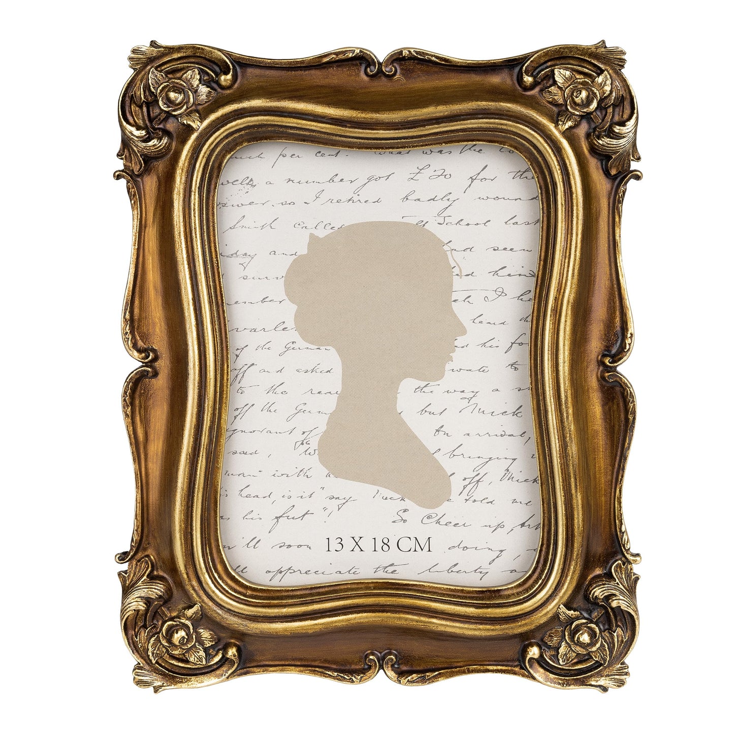 Sunlit Vintage Small Picture Frame 2.5x3.5 Inch, Antique Mini Polaroid Photo Frames with Glass Front, Luxury Wallet Size Picture Frames, Tiny Photo Frames Display Tabletop Wall Hanging Gift Ideas, Gold