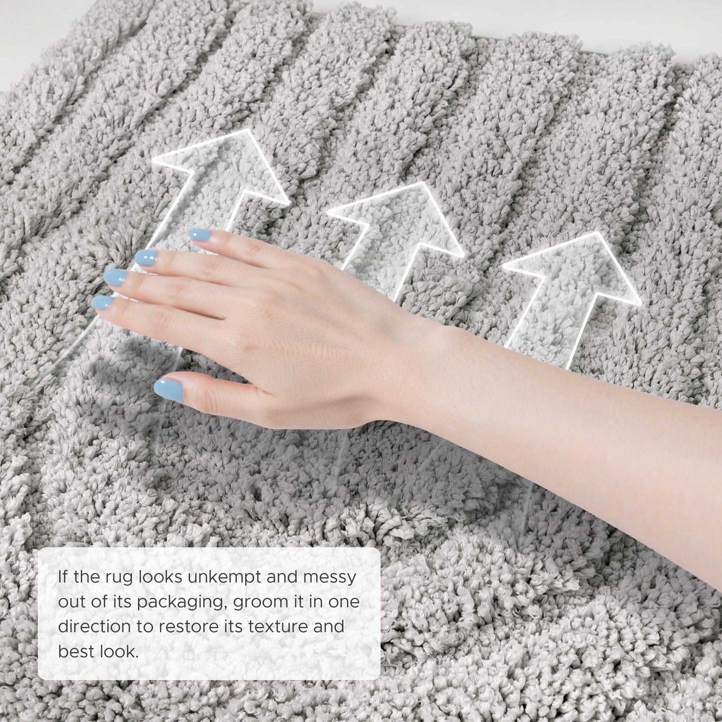 Sunlit 24"x60" Boho Decorative Textured Bathroom Rugs Runner, Mid Century Modern Extra Long Non-Slip Absorbent Soft Bath Mat, Organic Modern Floor Mat Bath Runner Dry Fast Machine Washable, Gray