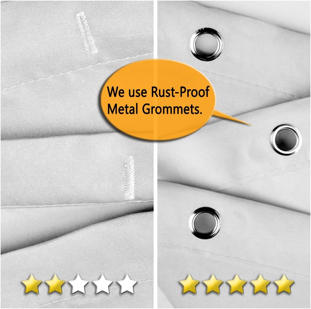 Sunlit Design Black Cat Silhouette and Gray Mosaic Fabric Shower Curtain. Grey and White